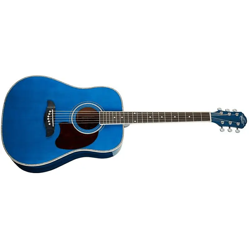 

Акустическая гитара Oscar Schmidt OG2TBL Dreadnought Acoustic Guitar, Transparent Blue