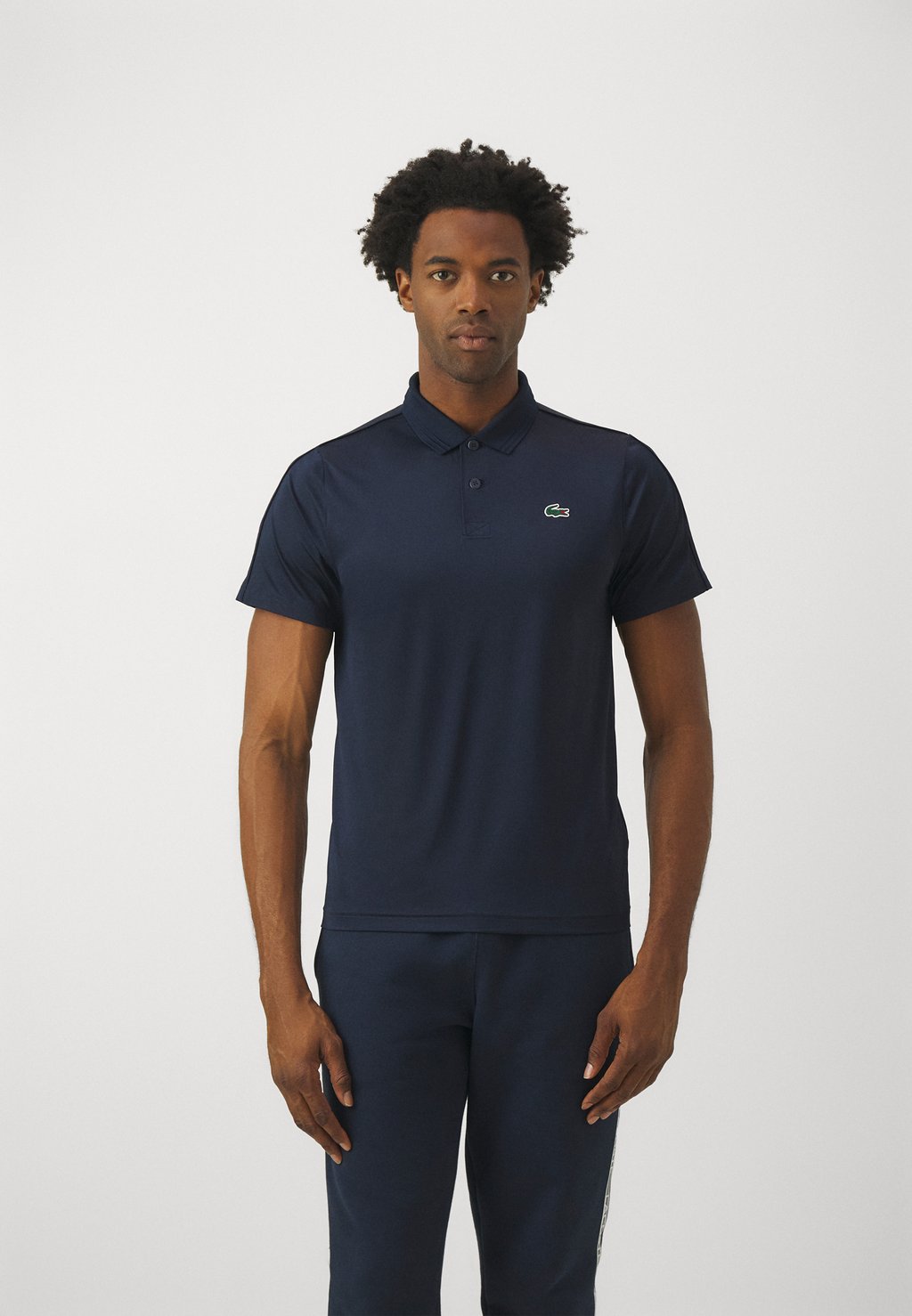 Рубашка-поло Tennis Heritage Lacoste, цвет navy blue спортивные брюки tennis pant lacoste цвет sinople navy blue