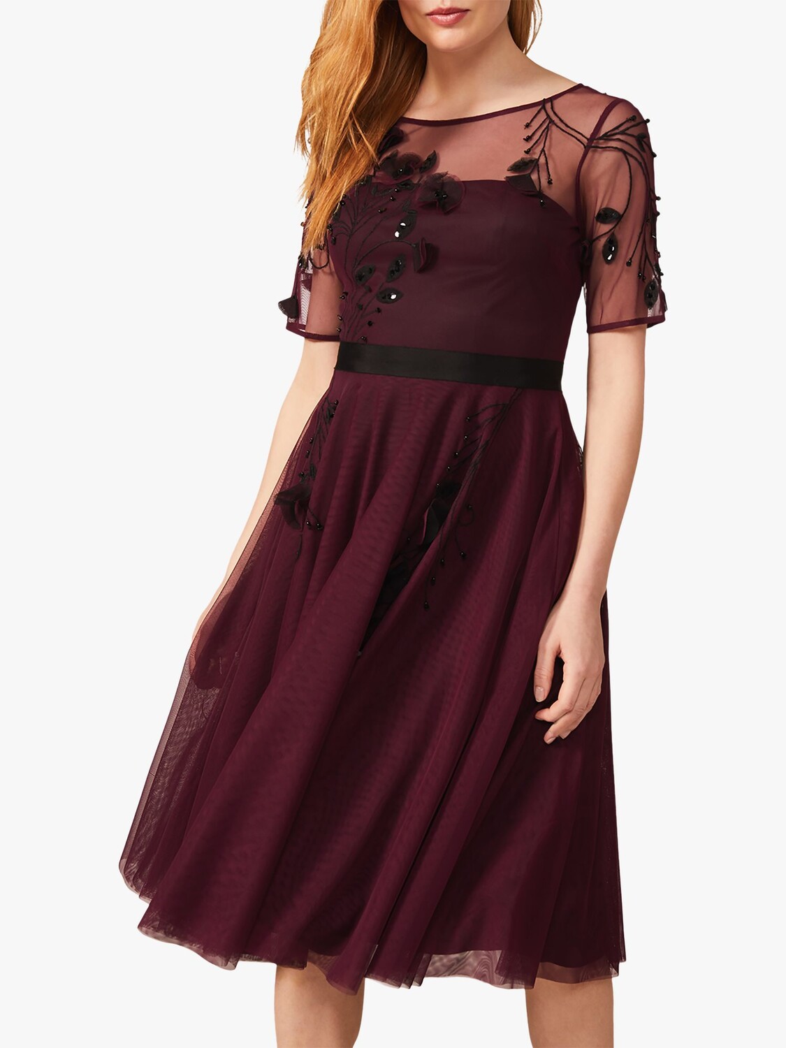 

Phase Eight Collection 8 Платье Felicia с цветочным принтом, ягодный