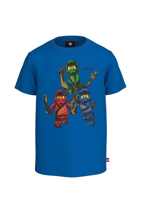 

Детская хлопковая футболка Lego x Ninjago, синий