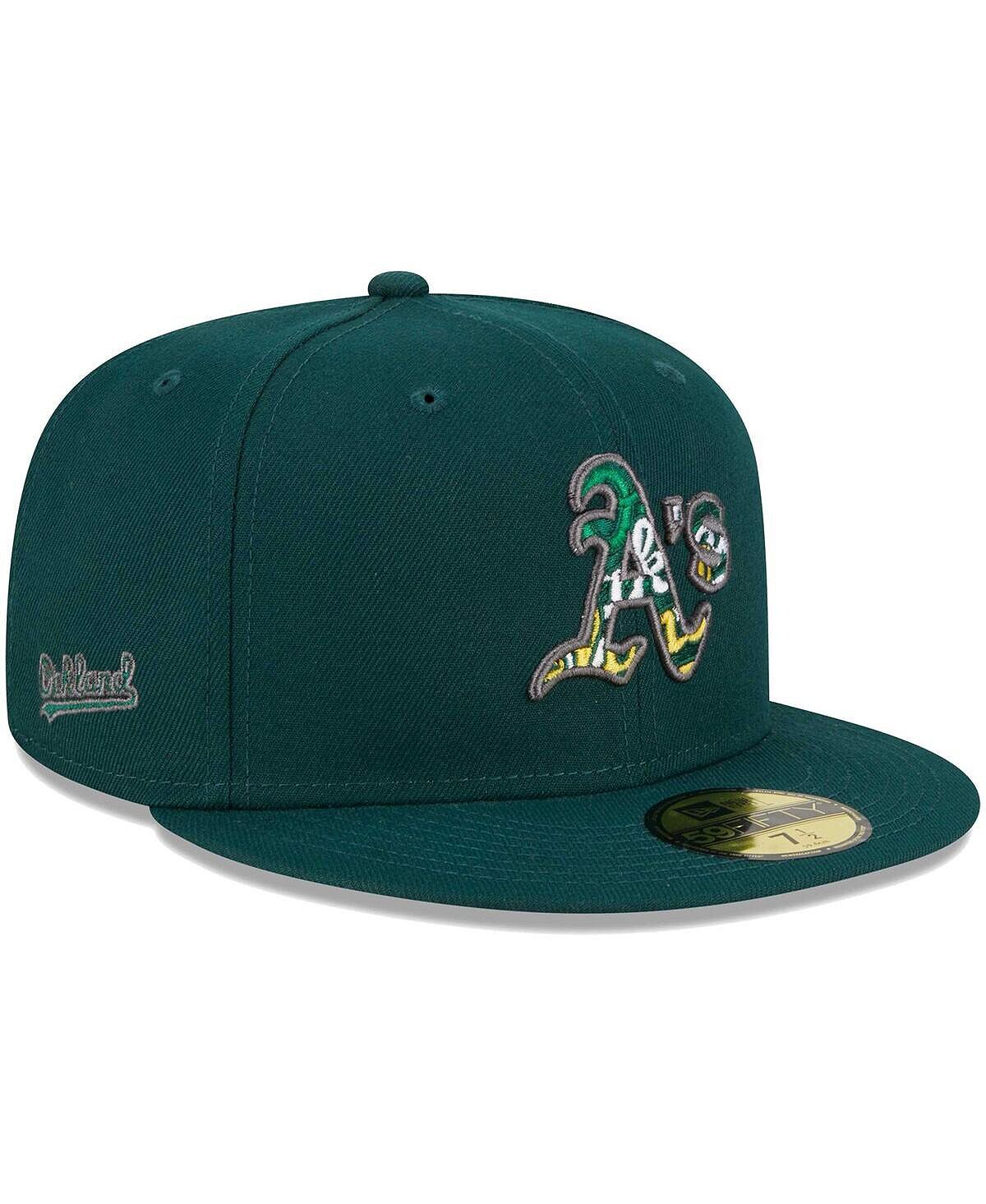 

Мужская зеленая приталенная шляпа Oakland Athletics Script Fill 59FIFTY New Era