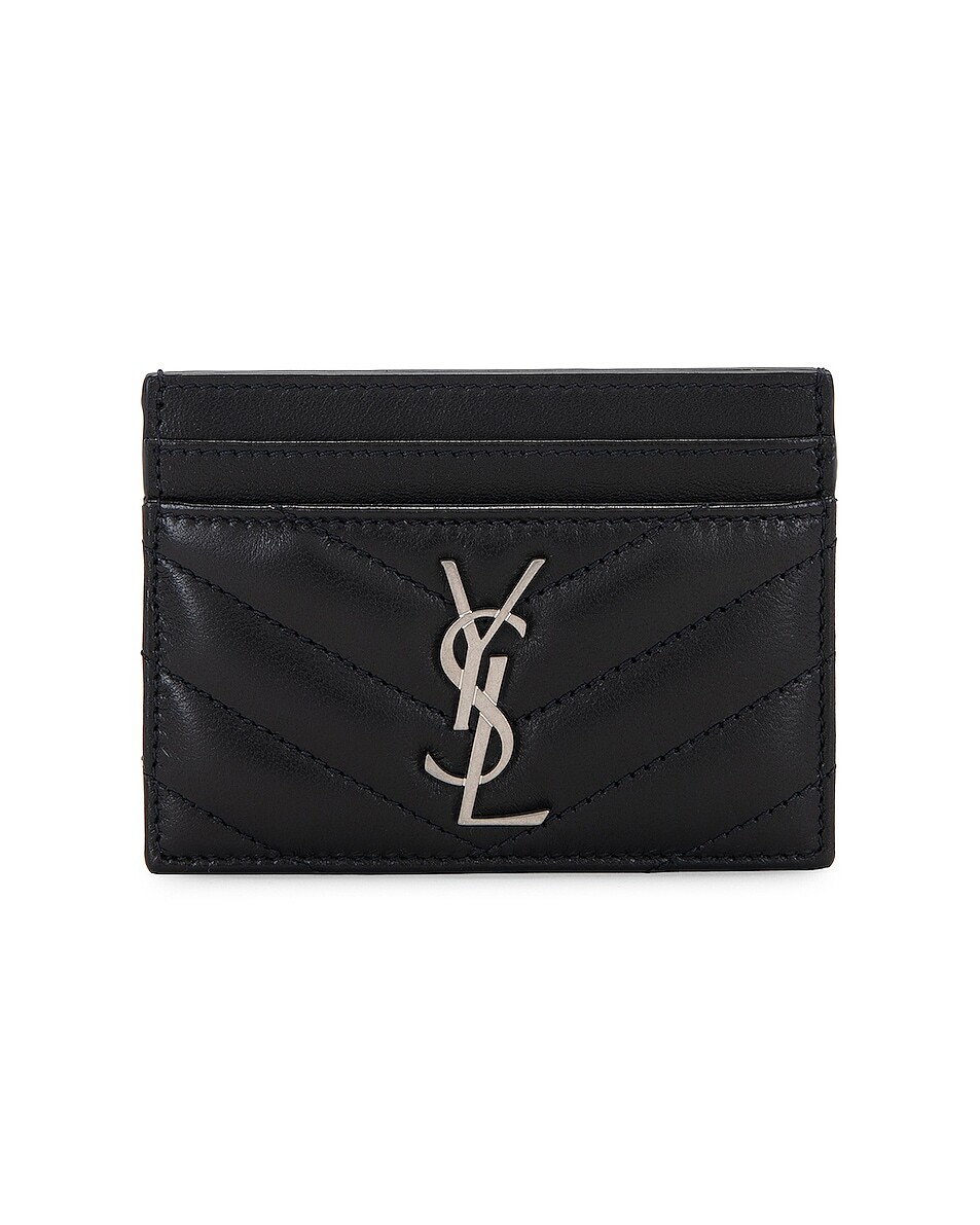 

Сумка Saint Laurent Cassandre Credit Card Case, цвет Bleu Acier