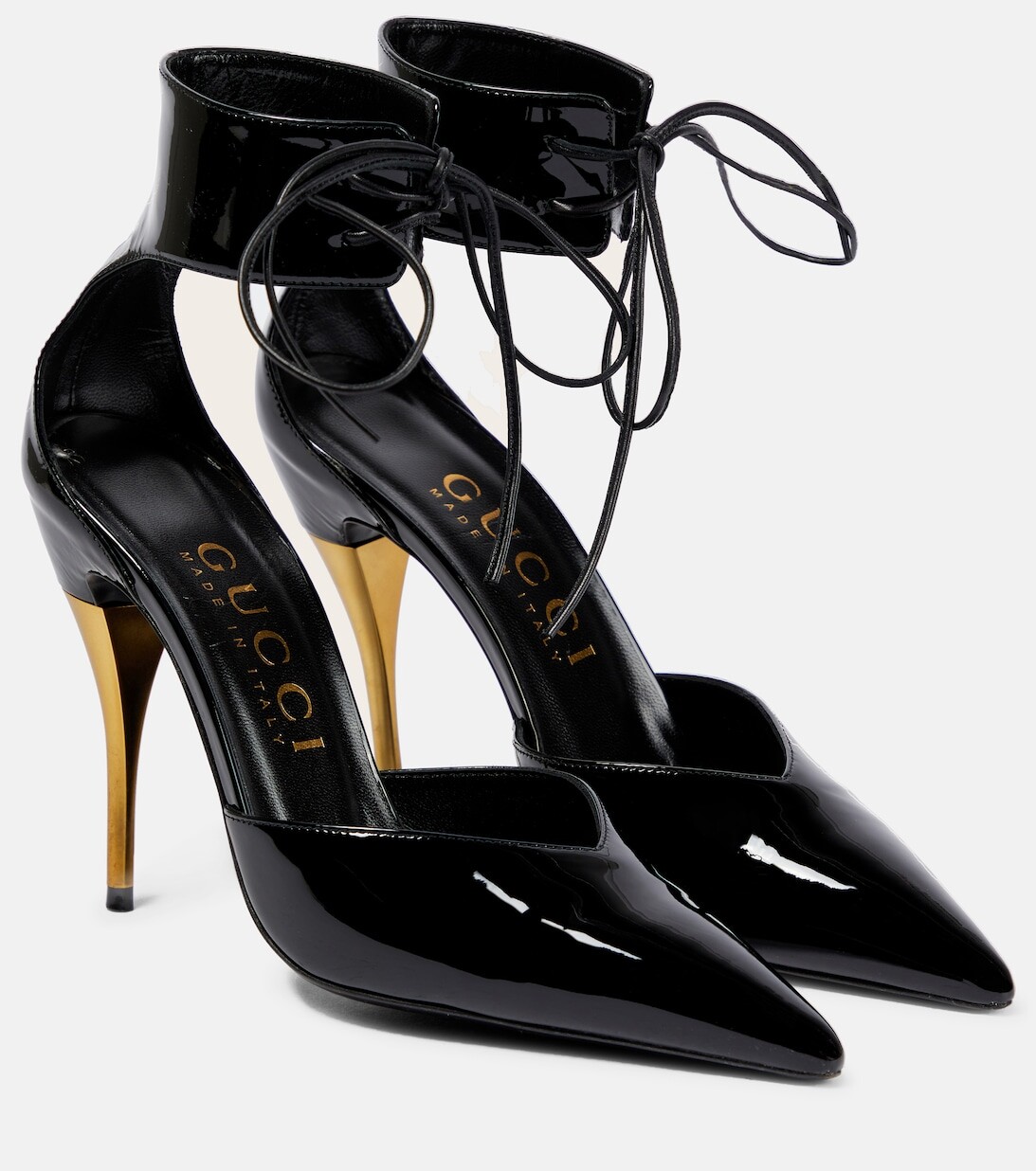 

Туфли из лакированной кожи Gucci, черный