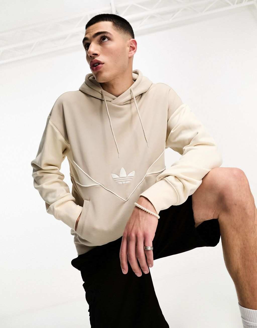 

Бежевая худи adidas Originals Adicolor