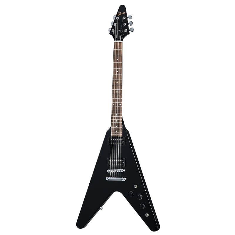 цена Электрогитара Gibson 80s Flying V Electric Guitar - Ebony