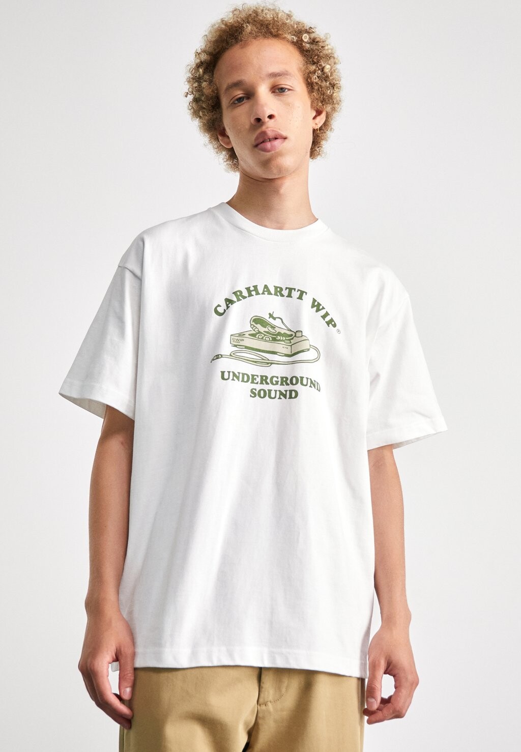 

Футболка с принтом Underground Sound Carhartt WIP, белый