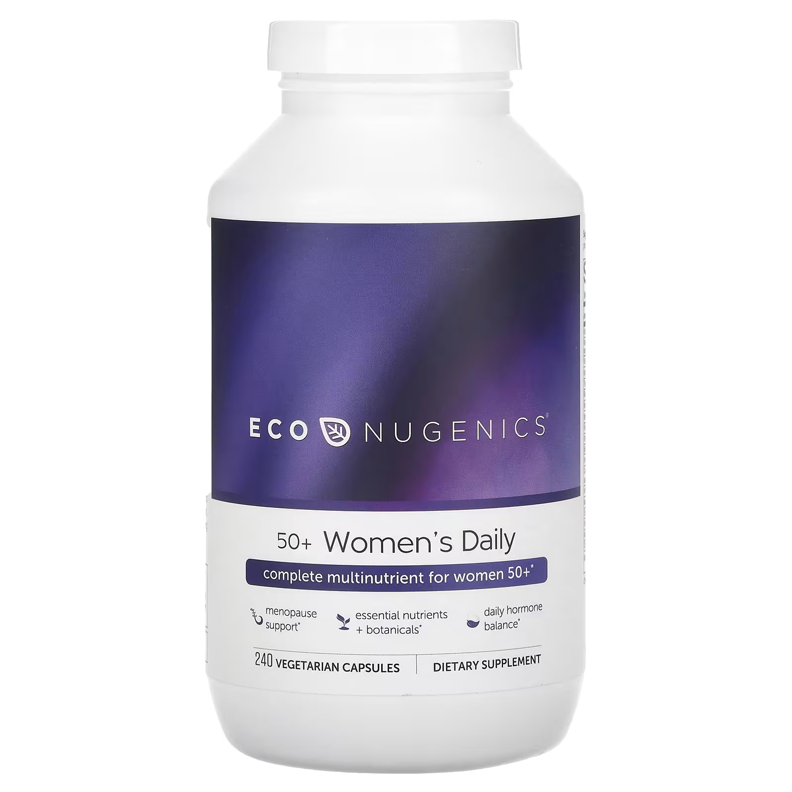 Пищевая добавка Econugenics Women's Daily 50+, 240 капсул формула поддержки для женского здоровья nature s way во время менопаузы 60 таблеток