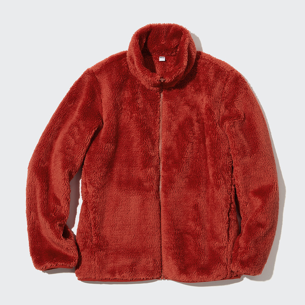 

Женская куртка Uniqlo длинная, кораллово-красный