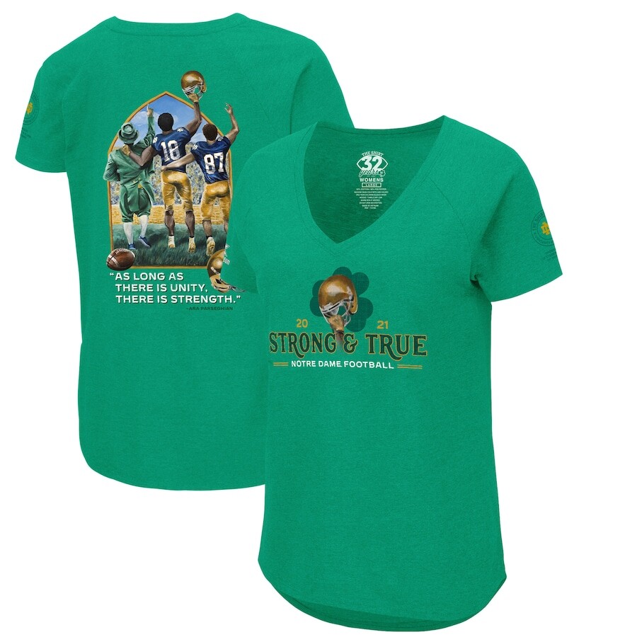 

Футболка с коротким рукавом Colosseum Notre Dame Fighting Irish, зеленый