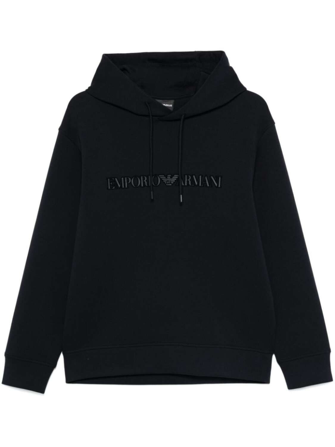 

Толстовка с капюшоном и вышитым логотипом Emporio Armani, синий