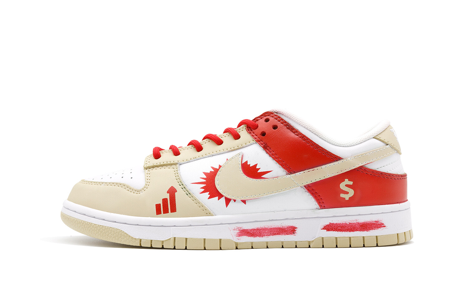 

Кроссовки Nike Dunk Skateboarding Shoes Men Low-top White, цвет Off White