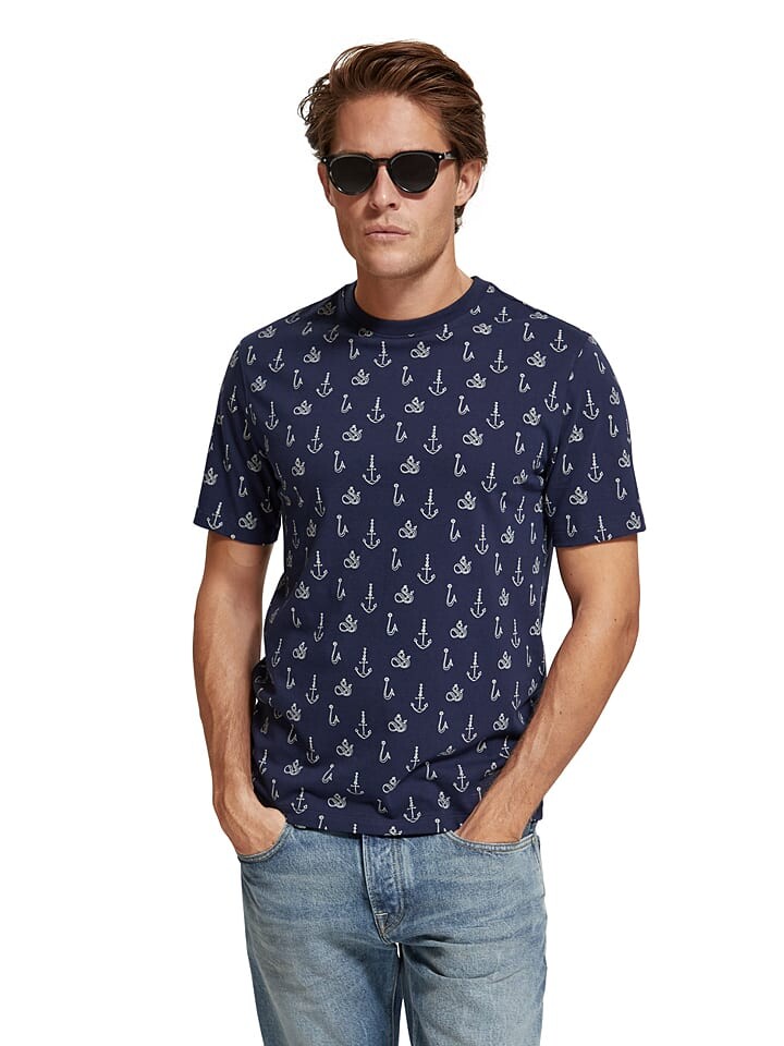

Футболка Scotch & Soda, темно-синий