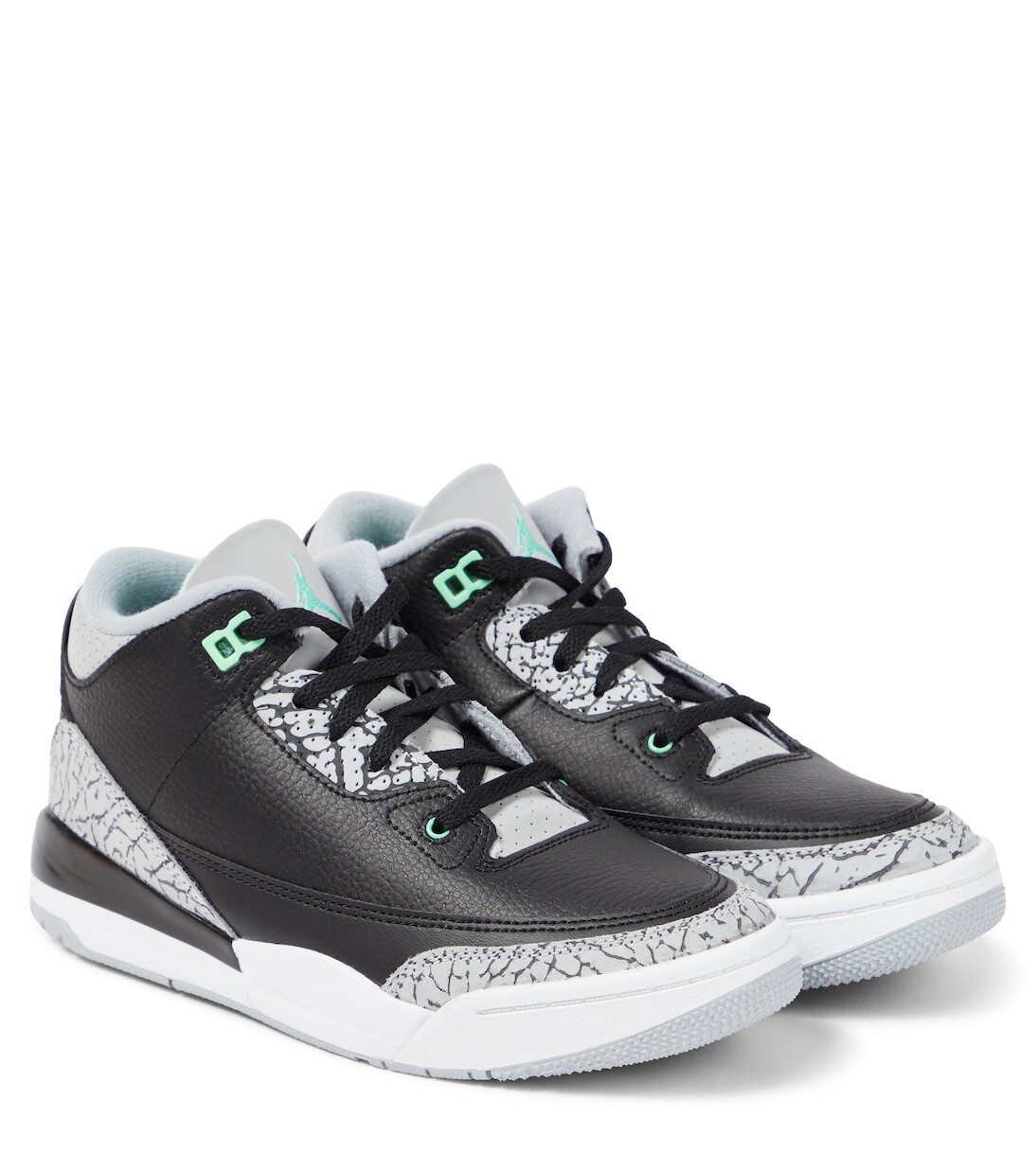 

Кожаные кроссовки Air Jordan 3 Retro Nike, черный