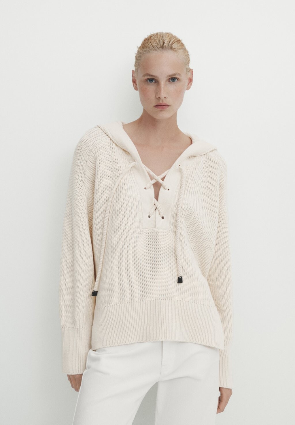 

Толстовка с капюшоном Massimo Dutti, бежевый