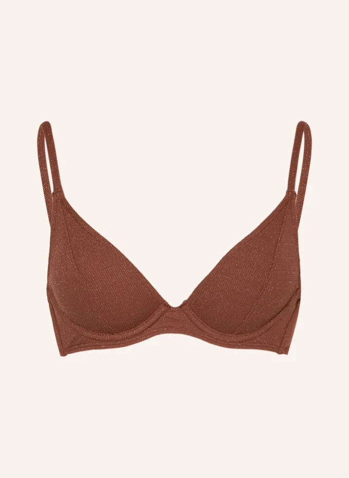 

Верх бикини rouge shimmer на косточках с блестящей пряжей Beachlife, красный