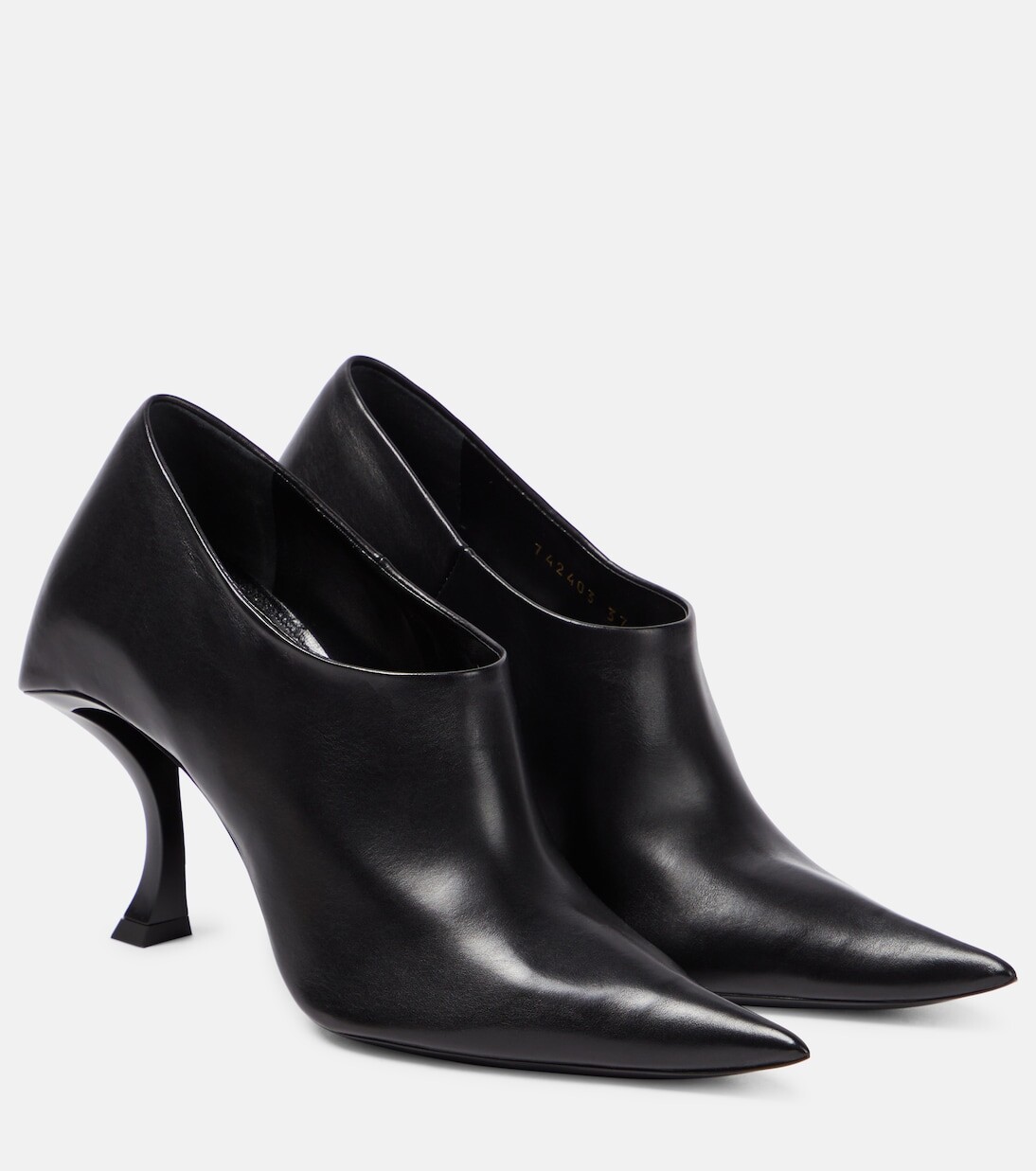 

Кожаные туфли «песочные часы» Balenciaga, черный
