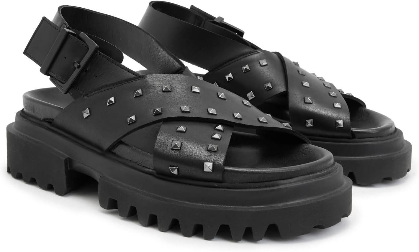 Босоножки Cosmo Stud Sandals AllSaints, черный