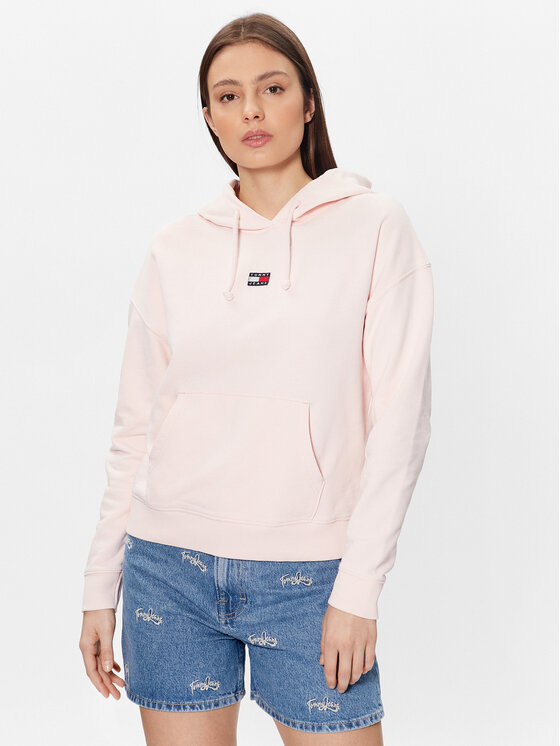 

Толстовка свободного кроя Tommy Jeans, розовый