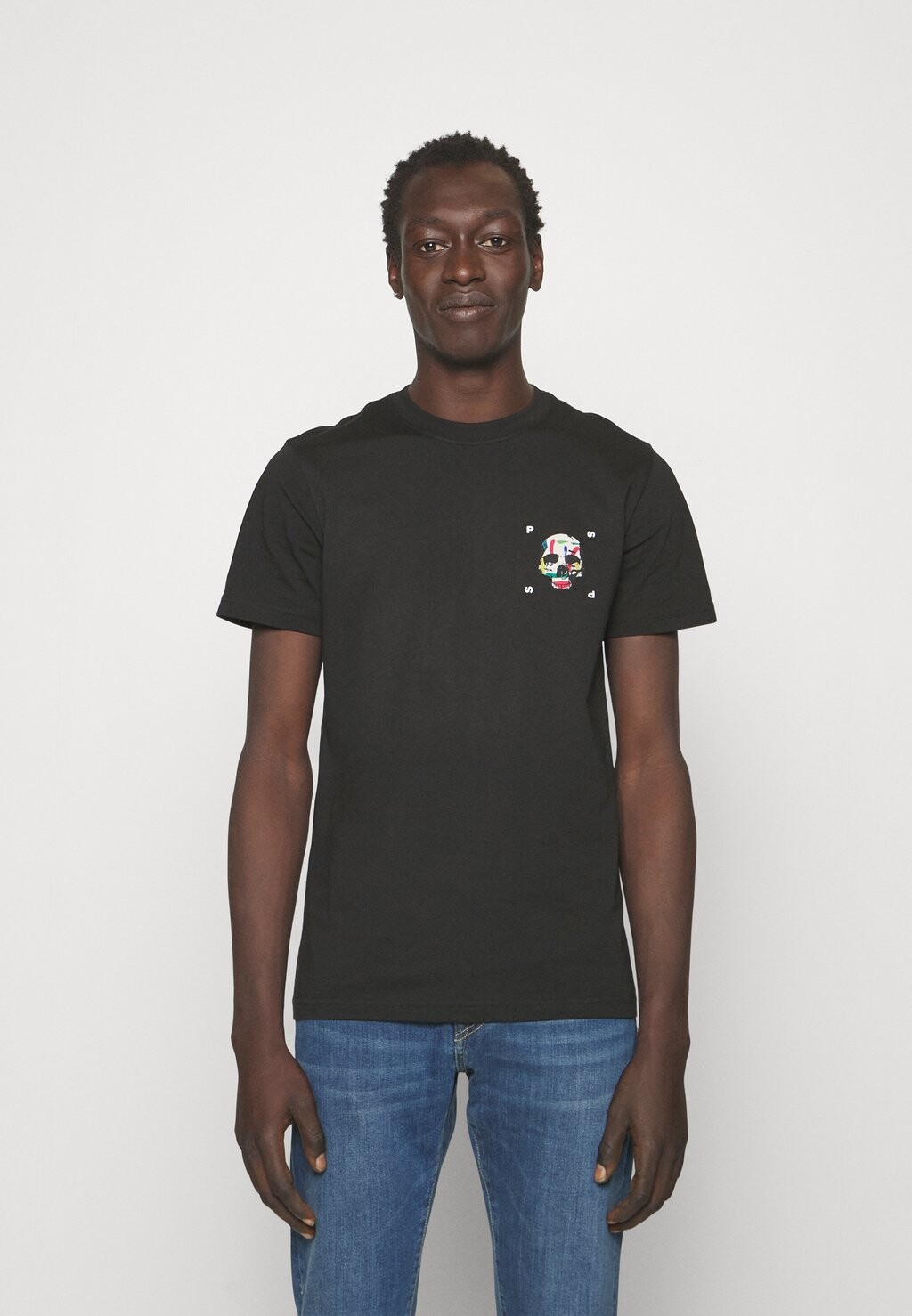 

Футболка с принтом ЧЕРЕП PS Paul Smith, черный