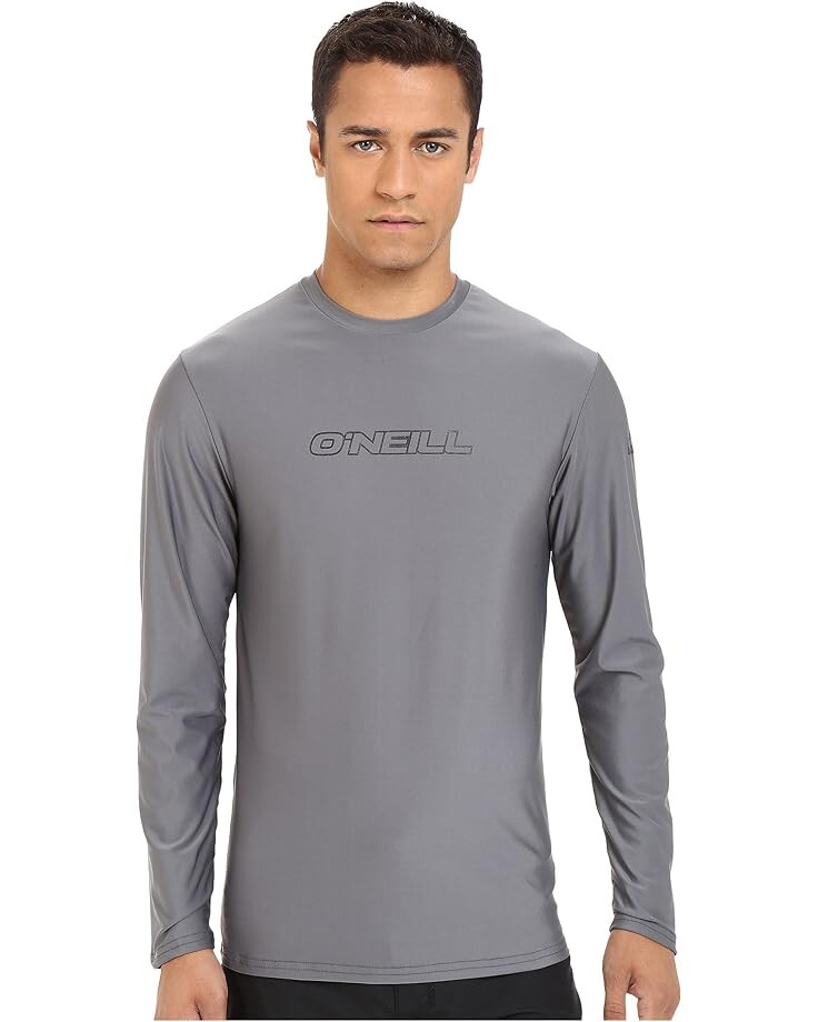 

Пляжная футболка O'Neill Basic Skins L/S Rash Tee, цвет Smoke