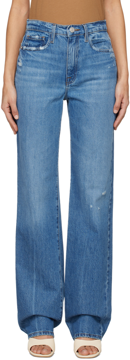 цена Синие джинсы Le Jane Frame, цвет Mariner