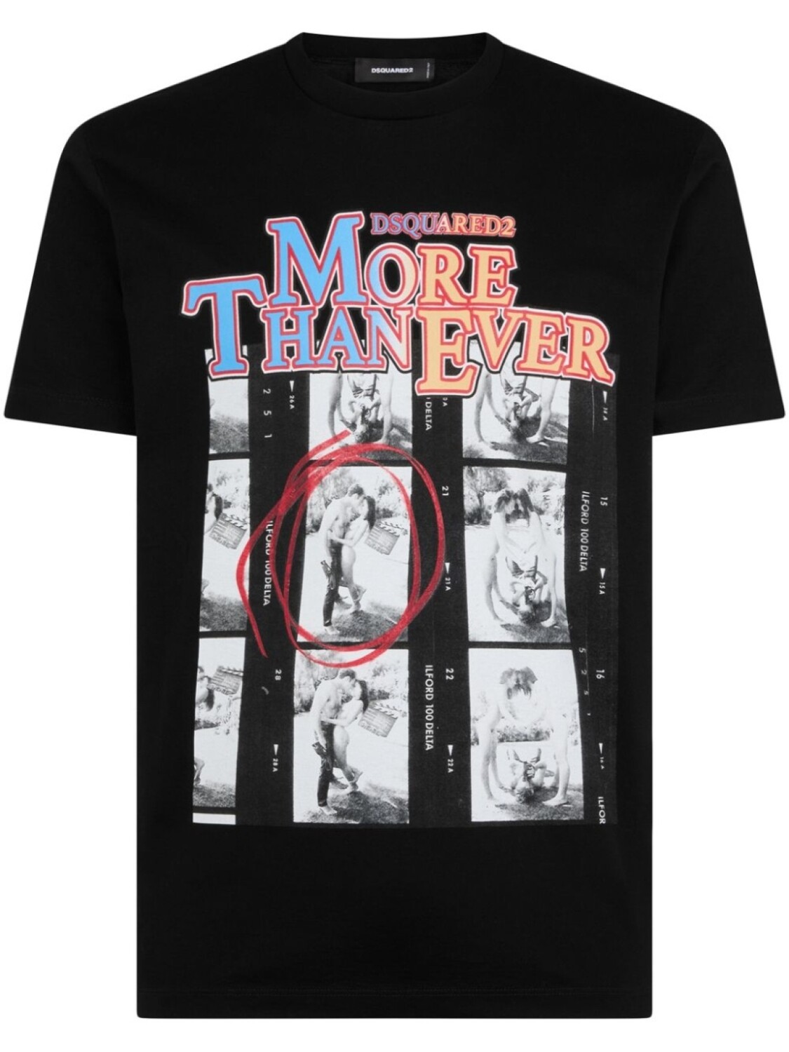 

Dsquared2 graphic-print cotton T-shirt, черный