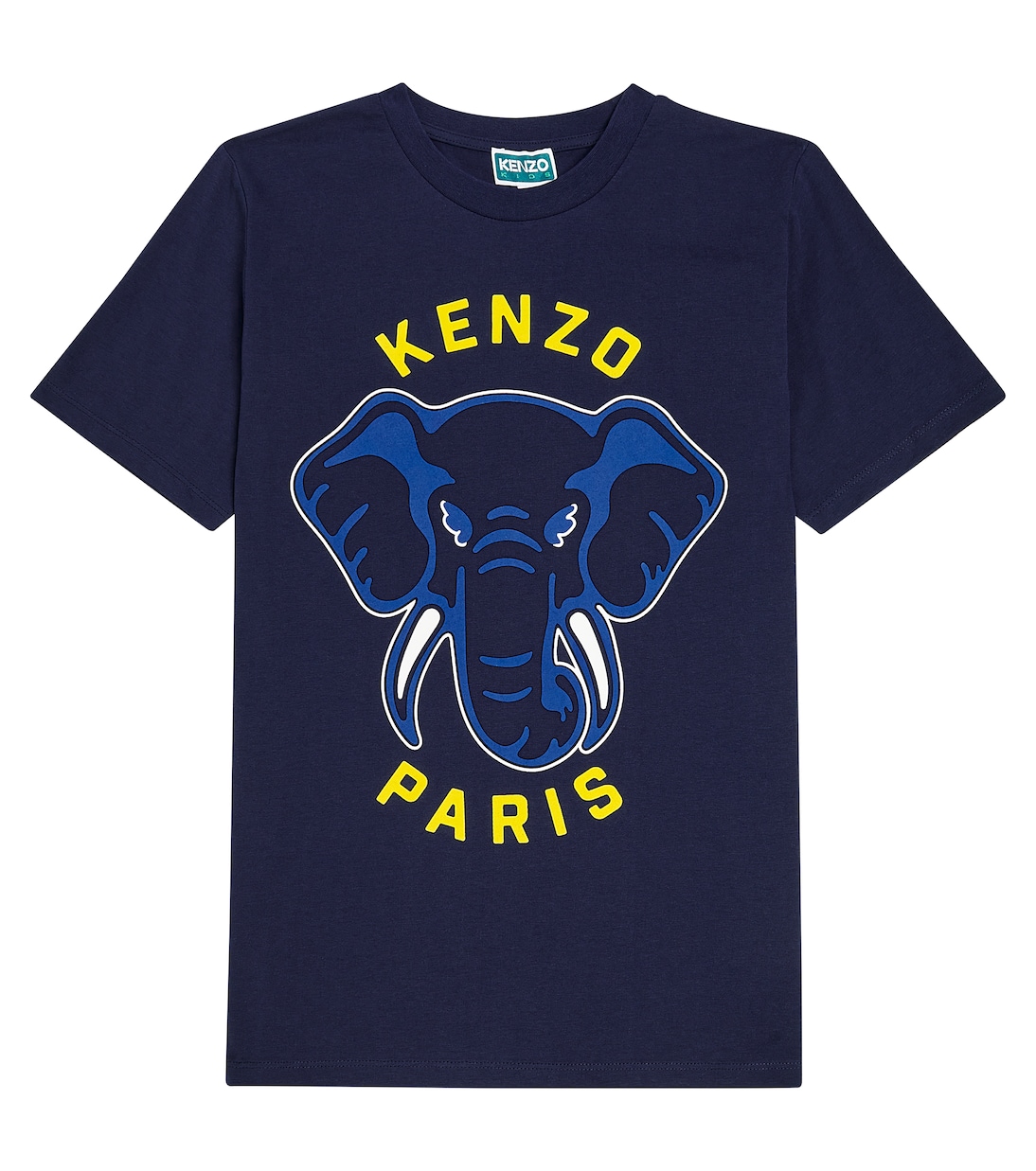 

Футболка из хлопкового джерси с принтом Kenzo Kids, синий