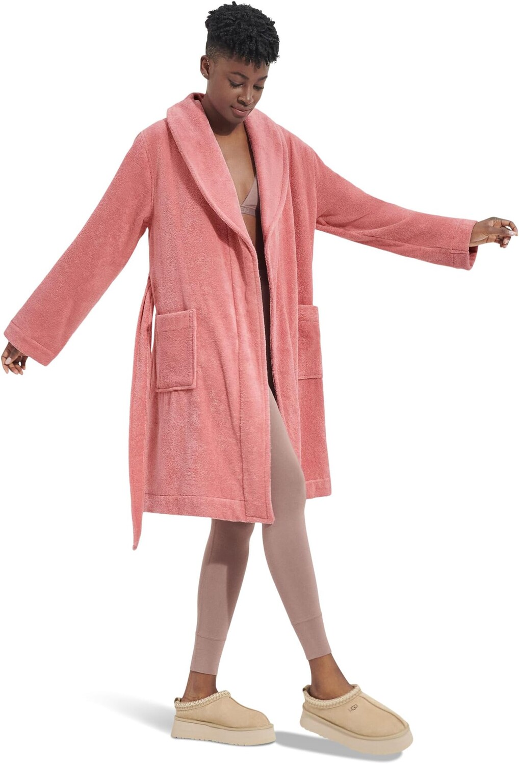 

Халат Lenore Terry Robe UGG, цвет Horizon Pink