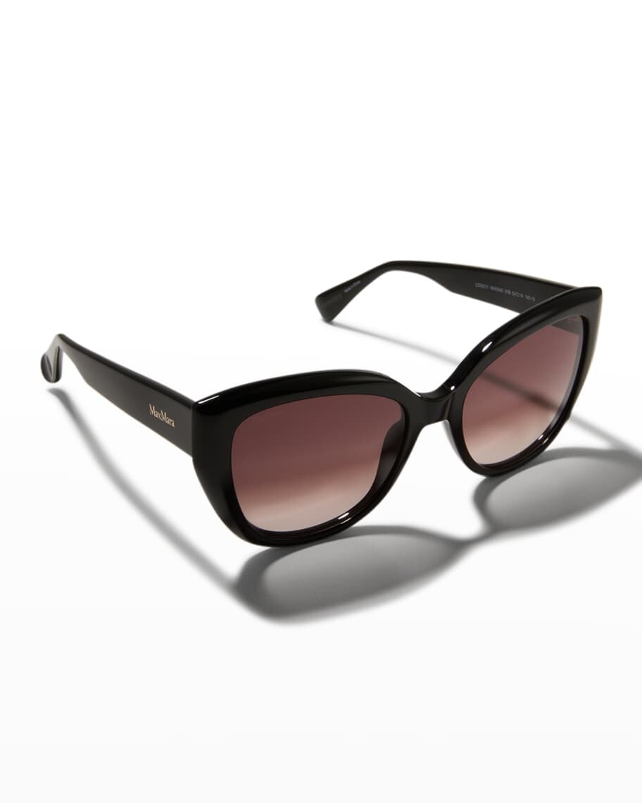

Пластиковые солнцезащитные очки «кошачий глаз» с градиентом Max Mara