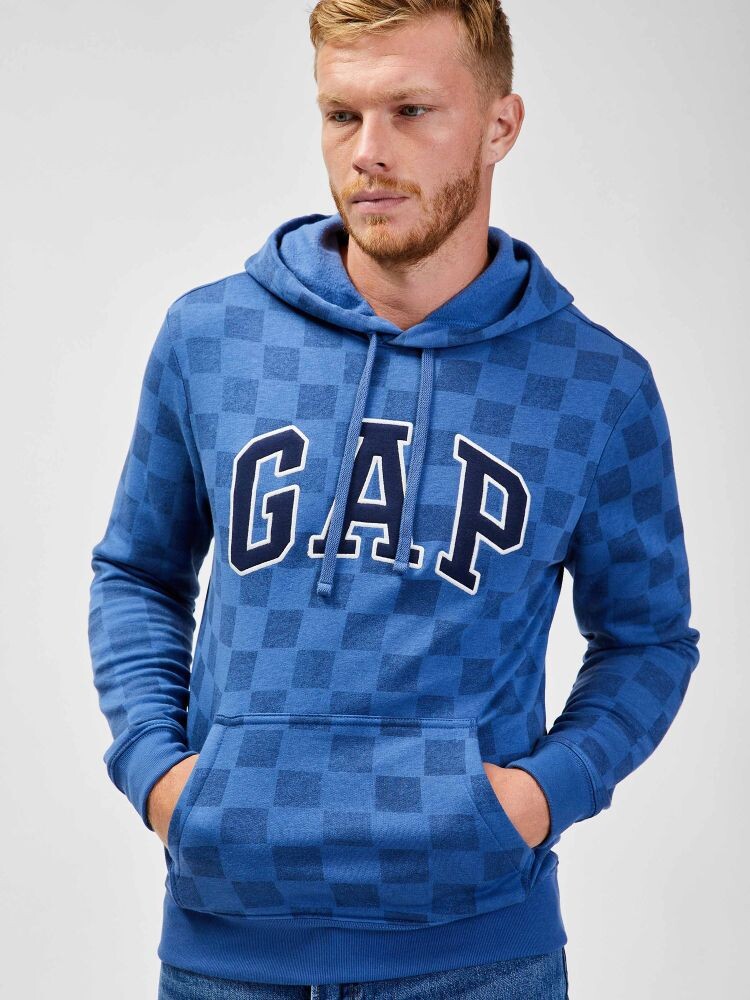 

Толстовка с логотипом и капюшоном Gap, синий