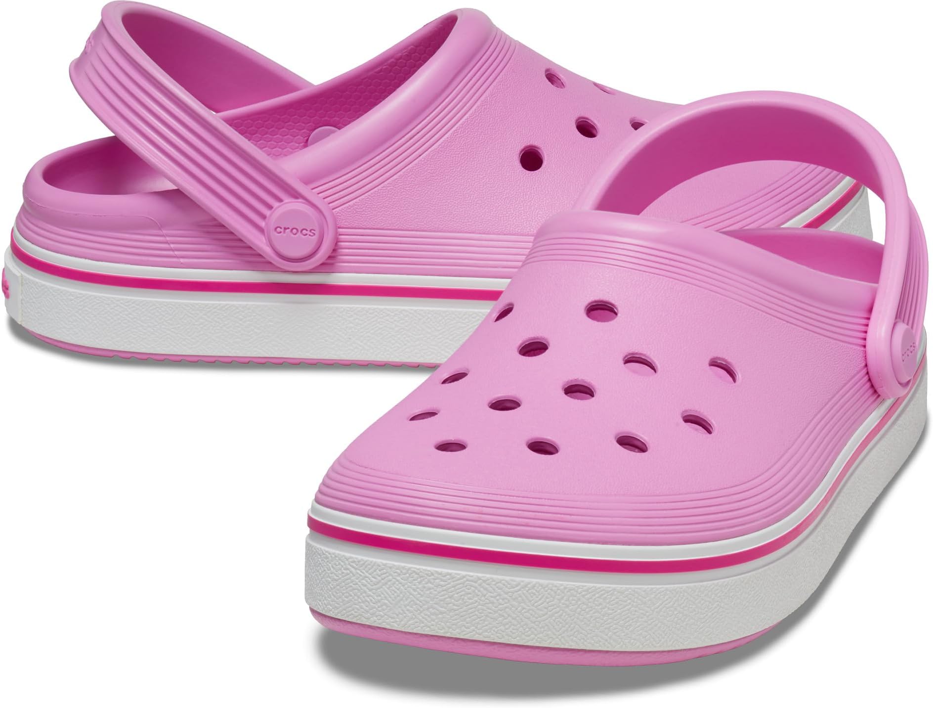 Сабо Off Court Clog Crocs, цвет Taffy Pink сабо off court clog crocs цвет pink clay