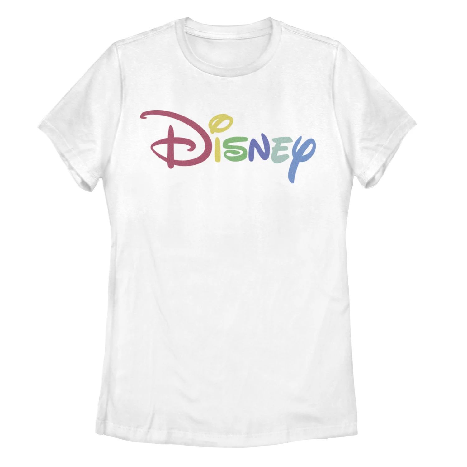 Футболка с логотипом Disney Rainbow для юниоров Licensed Character, белый