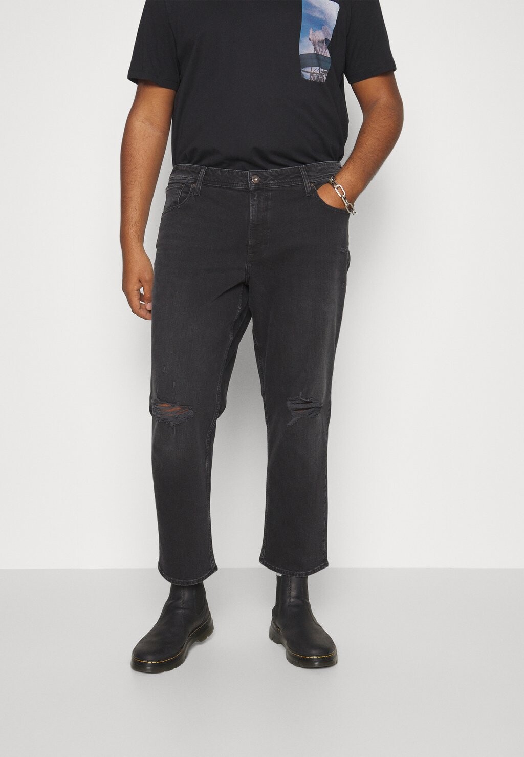

Джинсы-сигареты Jjimike Jjoriginal Jack & Jones, цвет black denim