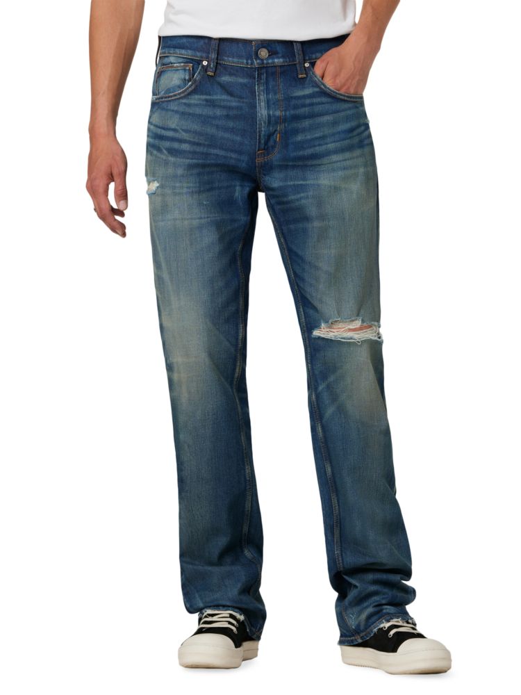 цена Рваные джинсы Walker с высокой посадкой Hudson, синий