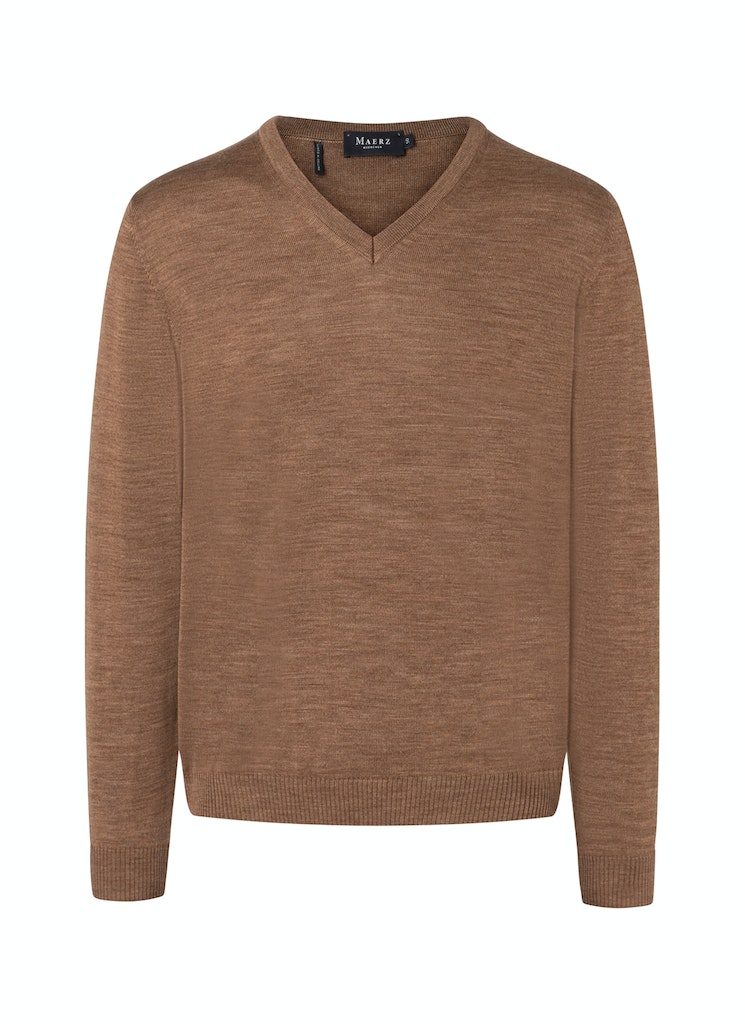 Пуловер März V Ausschnitt1/1Arm, коричневый