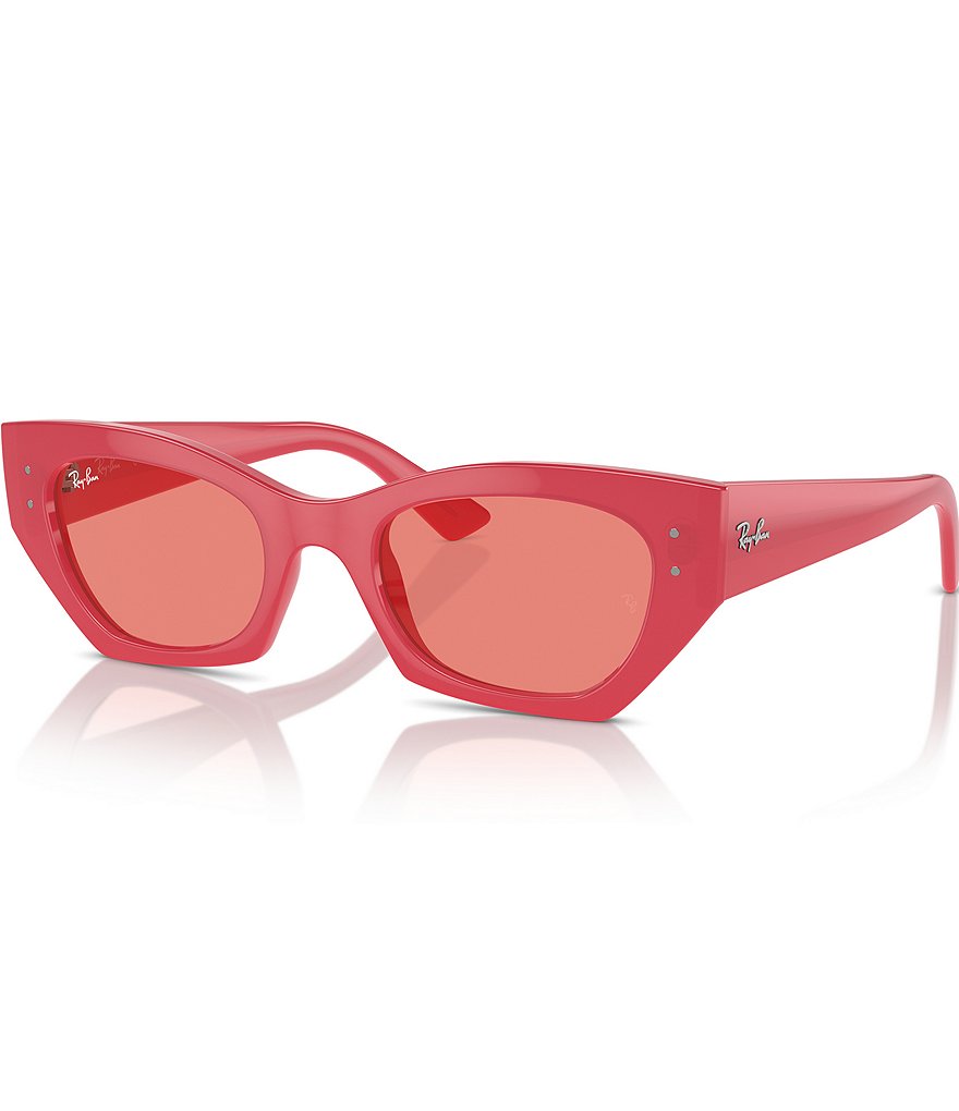 Солнцезащитные очки Ray-Ban унисекс RB4430 Zena 52 мм неправильной формы «кошачий глаз», розовый