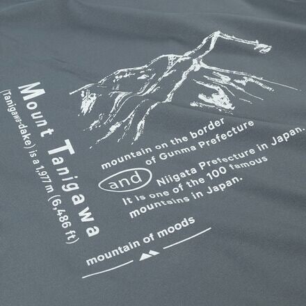 

Футболка с длинными рукавами Mt.Tanigawa мужская Snow Peak, серый