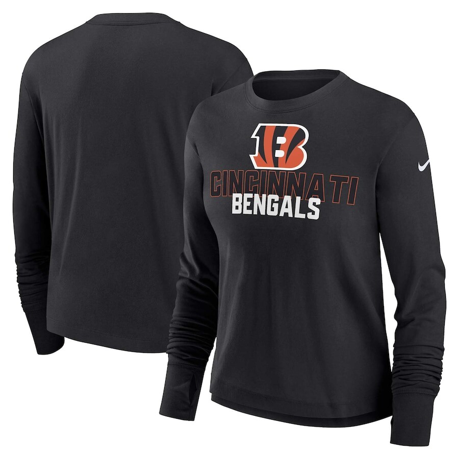 

Футболка с длинным рукавом Nike Cincinnati Bengals, черный