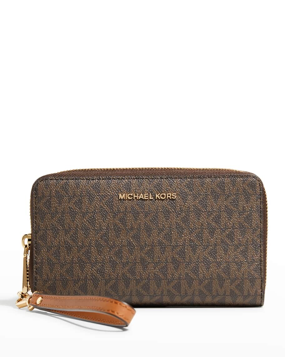 

Кожаный кошелек на молнии с монограммой MICHAEL Michael Kors