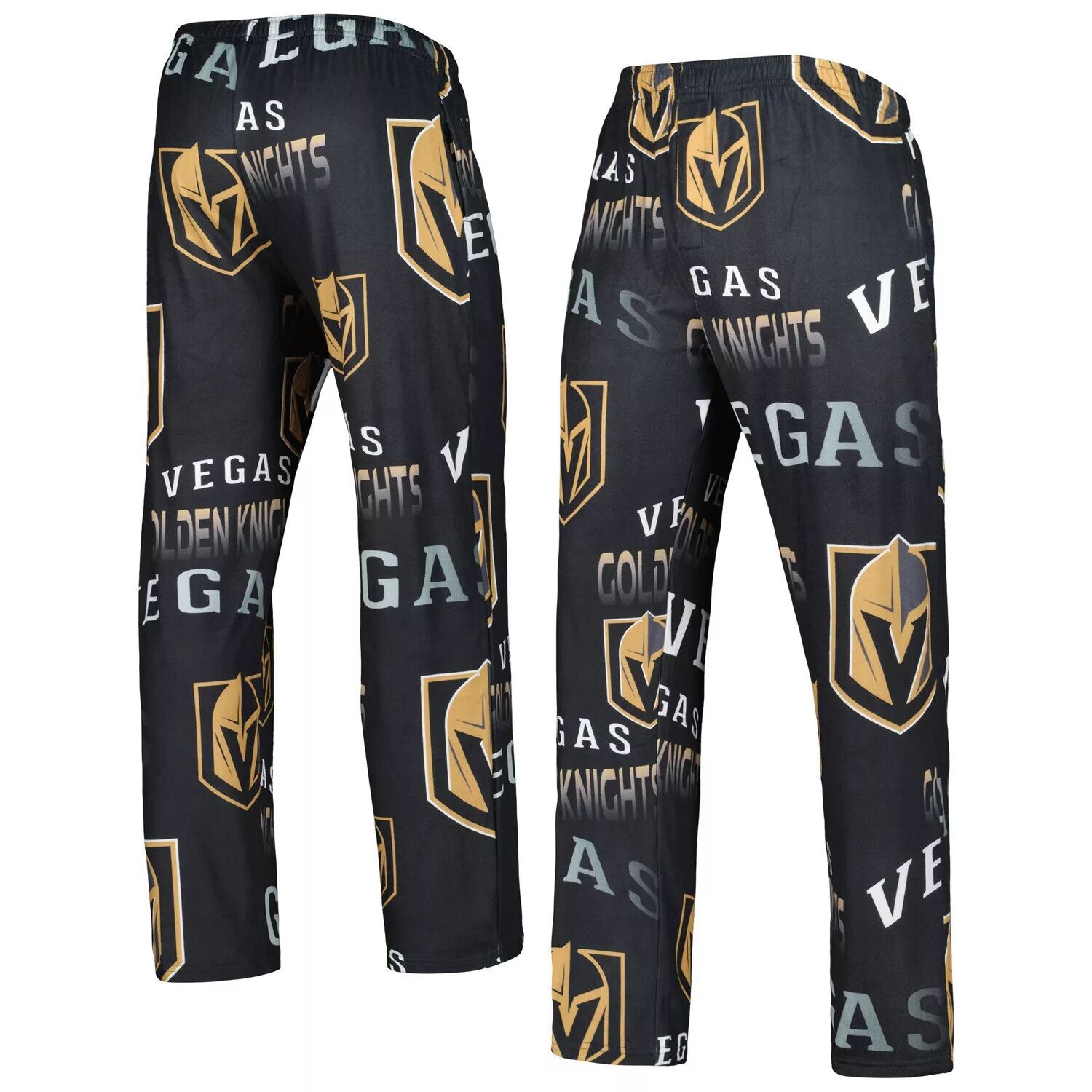 

Мужские брюки Concepts Sport Black Vegas Golden Knights Windfall, пижамные штаны из микрофлиса по всей длине