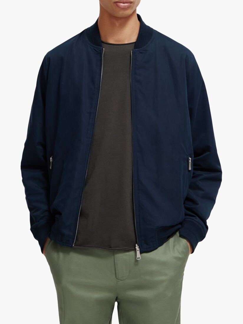 

Двусторонний бомбер Scotch & Soda, темно-синий/армейский цветок AOP