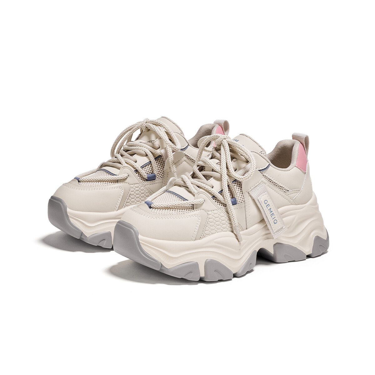 

Кроссовки GEMEIQ Chunky Sneakers Women's Low-top, серый/синий