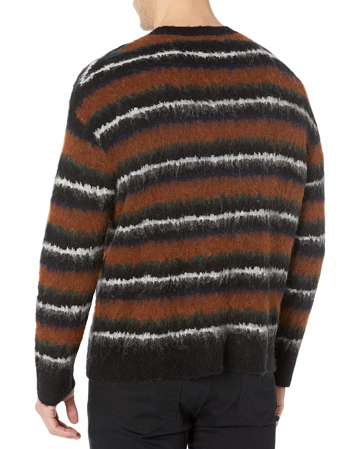 

Свитер AllSaints Oskar Crew, цвет Black/Dark Tan