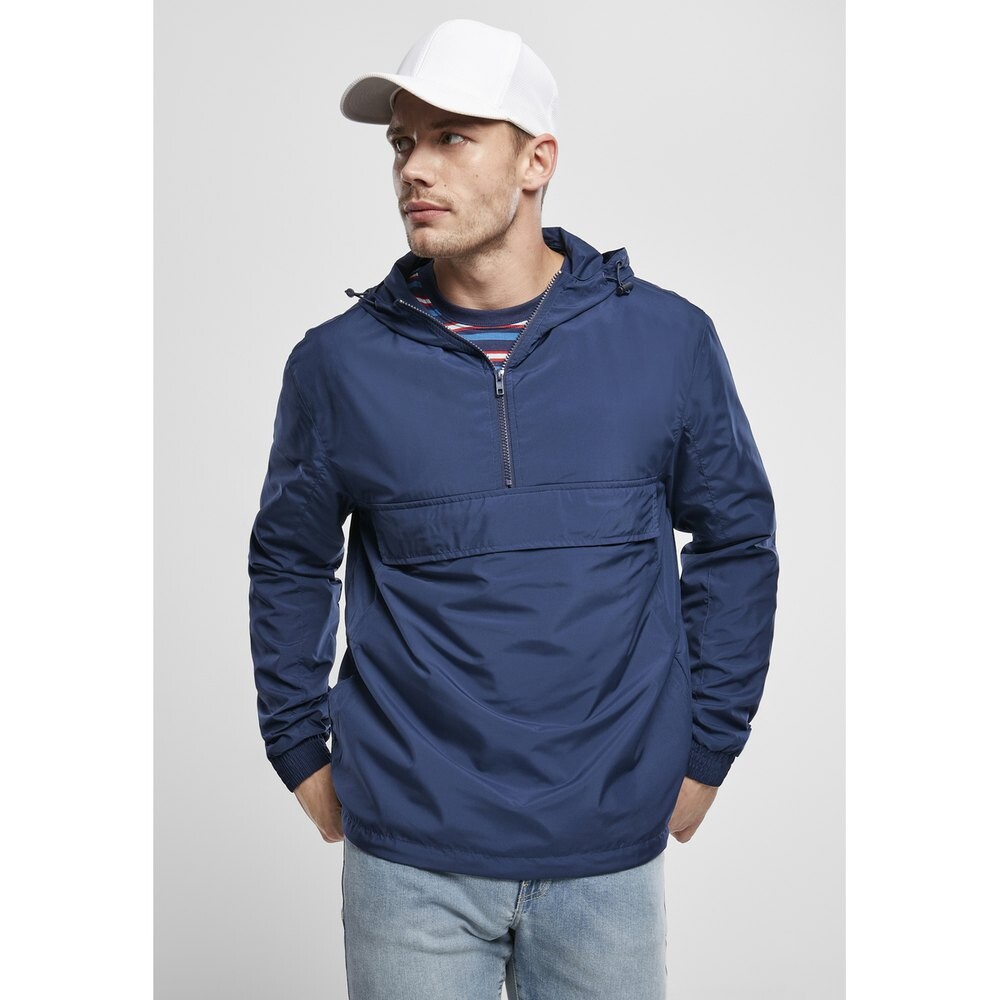 

Куртка Urban Classics Windproof Basic Pull Over (Big ), синий
