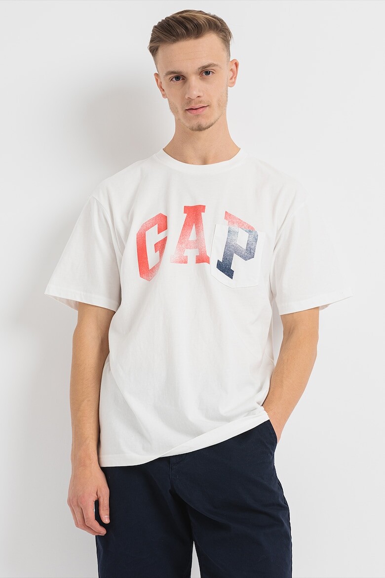 

Футболка из органического хлопка с логотипом Gap, бежевый
