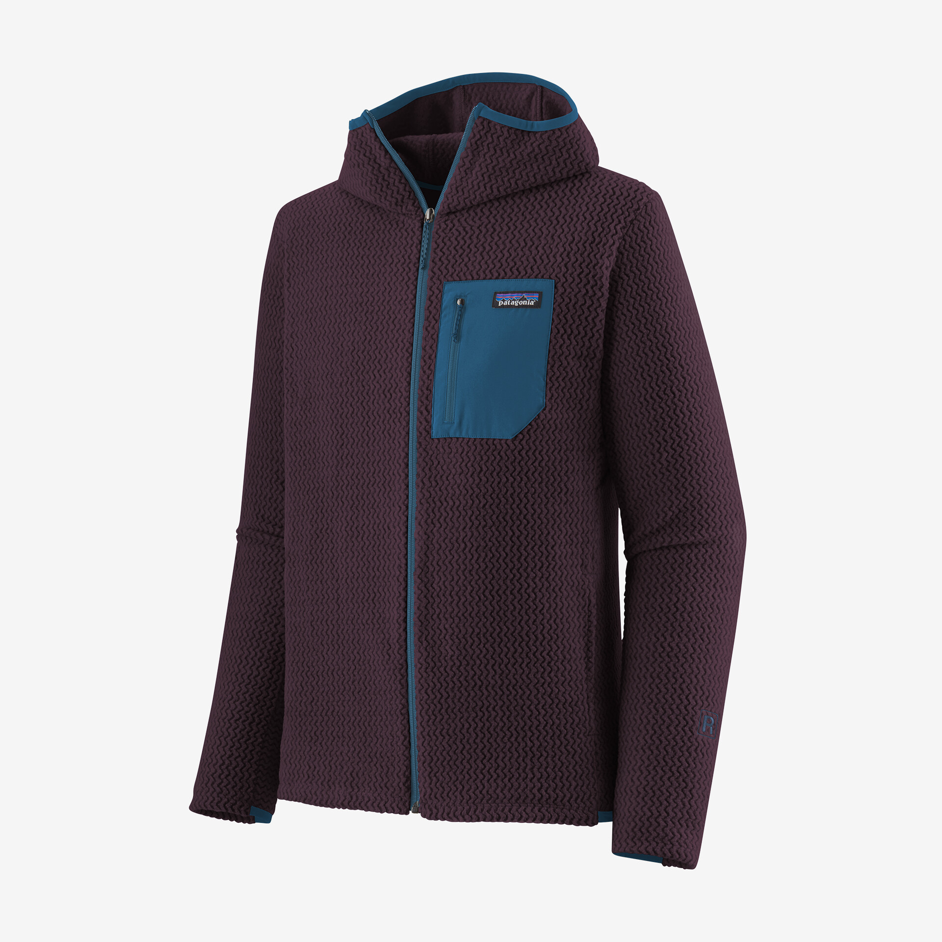 

Мужская толстовка с молнией во всю длину R1 Air Patagonia, цвет Obsidian Plum