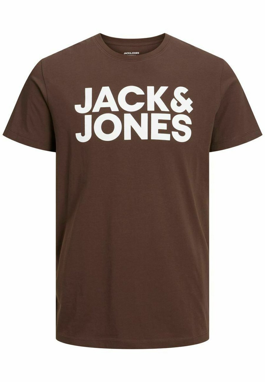 

Футболка с принтом Jack & Jones, коричневый