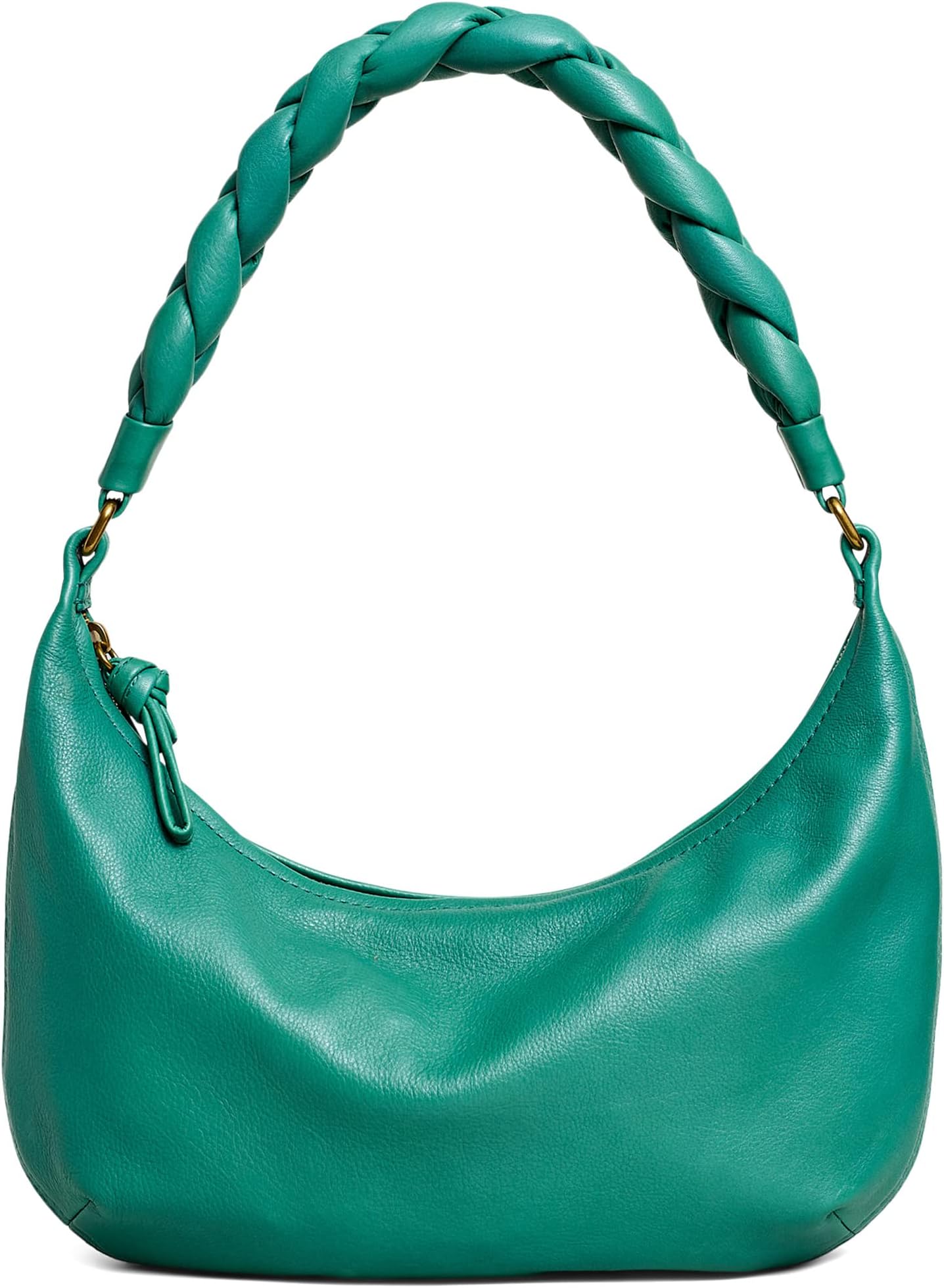 Сумка Small Soft Hobo - Puffy Braided Madewell, цвет Jade Green