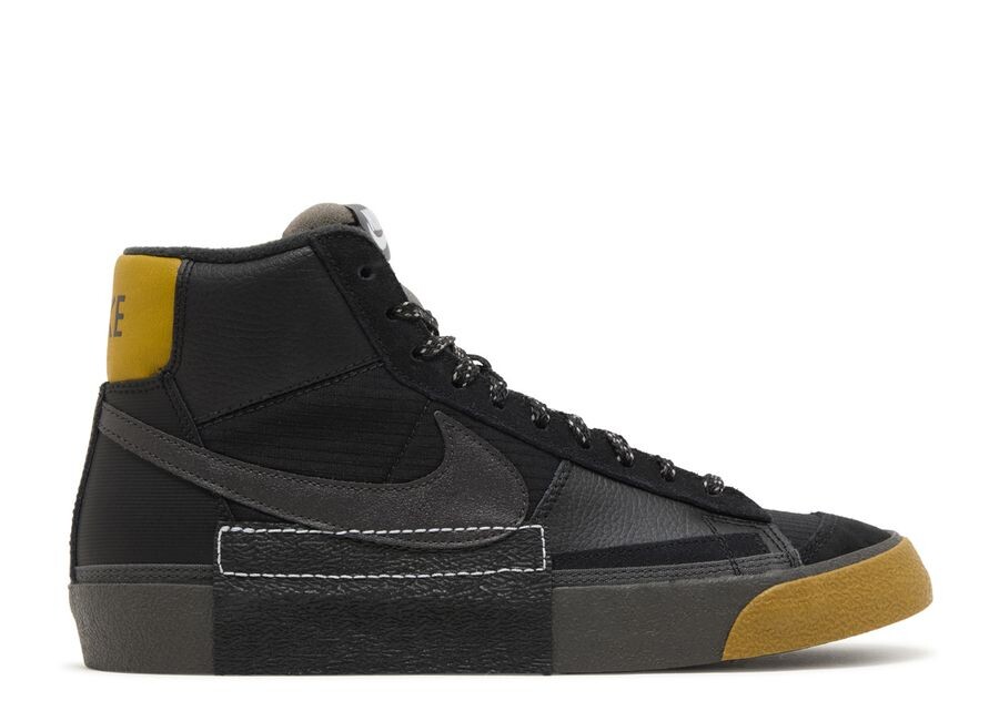 

Кроссовки Nike Blazer Mid Pro Club 'Remastered - Black Bronzine', черный