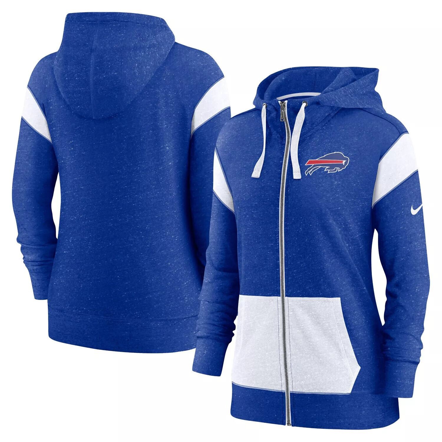

Женская худи с молнией во всю длину Nike Royal/White Buffalo Bills Monaco Monaco Nike
